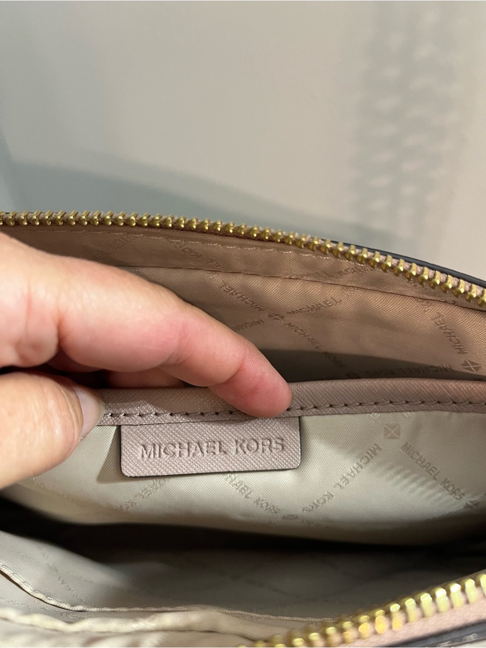Michael Kors Tan Leather Crossbody Bag - Picture 8 of 10